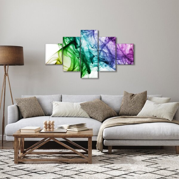 Obraz - barevný kouř (125x70 cm)