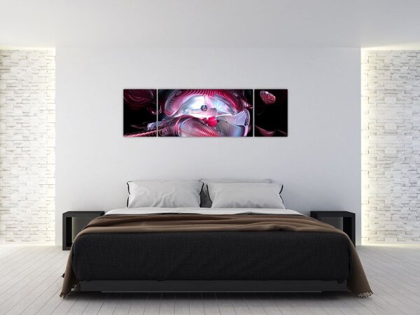 Obraz - Abstrakce, vesmírní červi (170x50 cm)