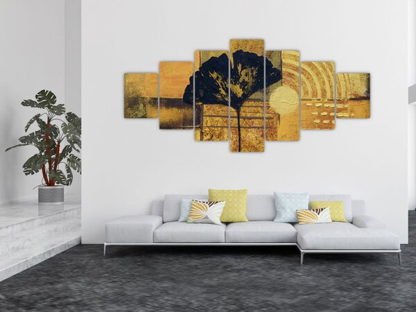 Obraz - List ginkgo (210x100 cm)