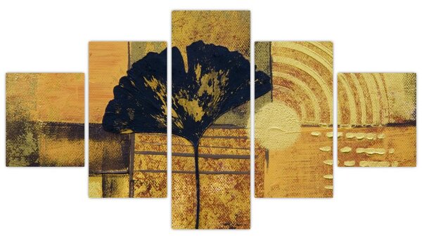 Obraz - List ginkgo (125x70 cm)