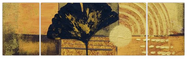Obraz - List ginkgo (170x50 cm)