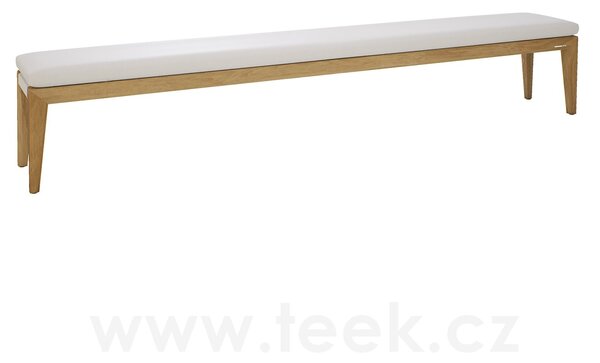 Manutti Teaková lavice bez opěrky Sunrise, Manutti, 300x42x53 cm, rám brushed teak