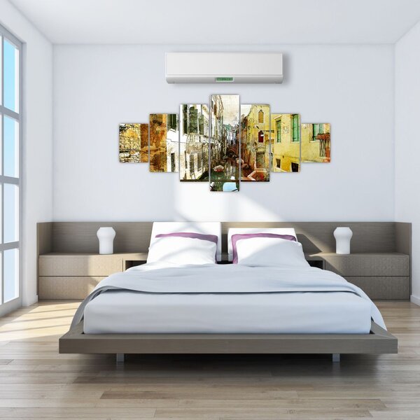 Obraz - Ulička v Benátkách (210x100 cm)