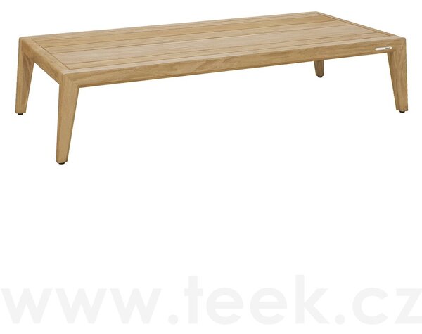 Manutti Teakový konferenční stolek Sunrise, Manutti, obdélníkový 165x74x35 cm, rám brushed teak