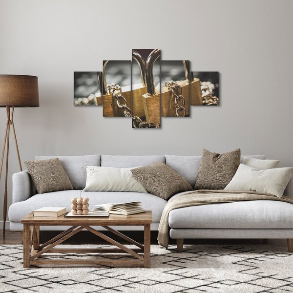 Obraz dvou zámků (125x70 cm)