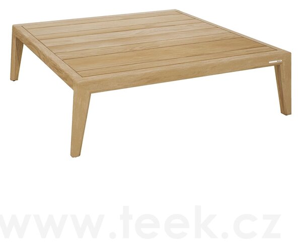 Manutti Teakový konferenční stolek Sunrise, Manutti, čtvercový 120x120x35 cm, rám brushed teak