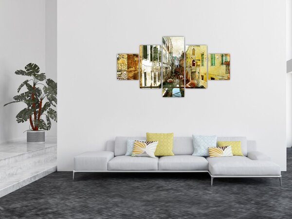 Obraz - Ulička v Benátkách (125x70 cm)