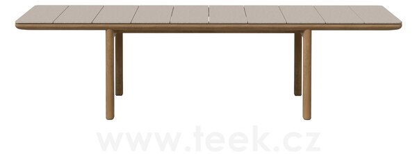 Tribu Teakový jídelní stůl Amanu, Tribu, obdélníkový 290x98x75, rám teak, deska keramika dekor sabbia