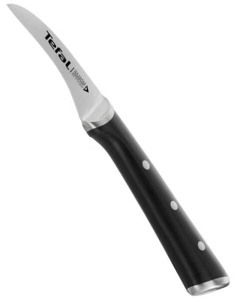 Tefal - Nerezový nůž vykrajovací ICE FORCE 7 cm chrom/černá