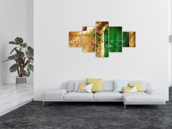 Obraz starých dveří (125x70 cm)