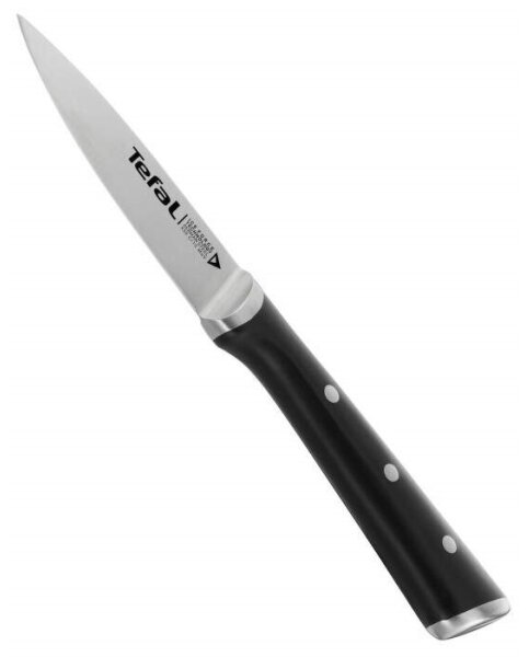 Tefal - Nerezový nůž vykrajovací ICE FORCE 9 cm chrom/černá