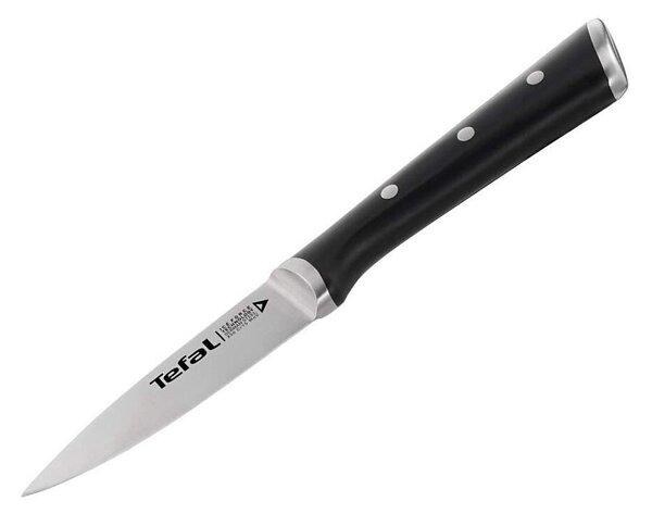 Tefal - Nerezový nůž vykrajovací ICE FORCE 9 cm chrom/černá