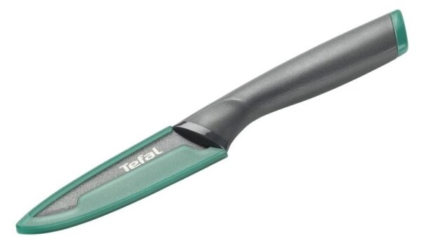 Tefal - Nerezový nůž vykrajovací FRESH KITCHEN 9 cm šedá/zelená