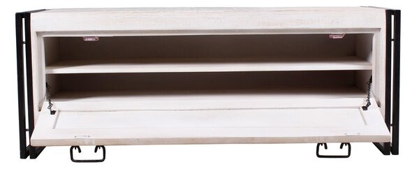 Sob nábytek - Předsíňový set masiv mango a kov White Rocco II - STM-18000-90