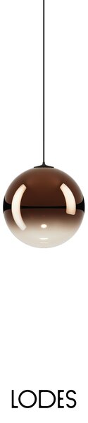 Lodes Designové závěsné LED svítidlo RANDOM SOLO, 1W, ø 12 cm, CRI90 Teplota světla: 2700K, Barva stínidla: Transparentní, Barva kabelu: transparentní
