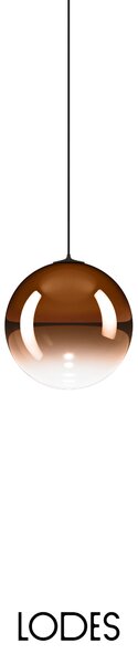 Lodes Designové závěsné LED svítidlo RANDOM SOLO, 1W, ø 12 cm, CRI90 Teplota světla: 2700K, Barva stínidla: Transparentní, Barva kabelu: transparentní