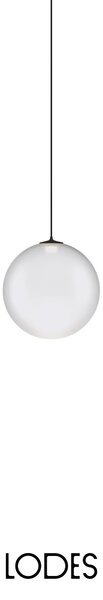 Lodes Designové závěsné LED svítidlo RANDOM SOLO, 1W, ø 10 cm, CRI90 Teplota světla: 2700K, Barva stínidla: Transparentní, Barva kabelu: transparentní
