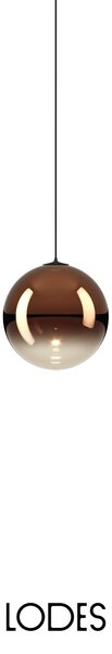 Lodes Designové závěsné LED svítidlo RANDOM SOLO, 1W, ø 10 cm, CRI90 Teplota světla: 2700K, Barva stínidla: Transparentní, Barva kabelu: transparentní