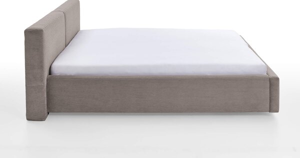 Dvoulůžková postel bucca 180 x 200 cm manšestr taupe