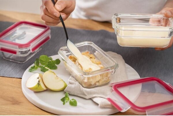 Tefal - Dóza na potraviny 0,45 l MSEAL GLASS červená/sklo