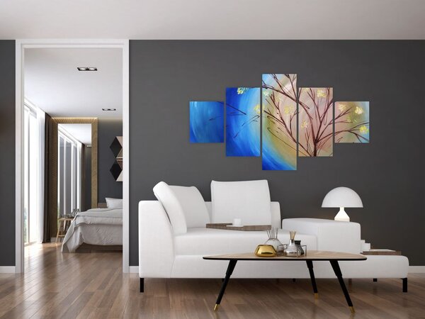 Obraz - Strom zakrývající slunce (125x70 cm)