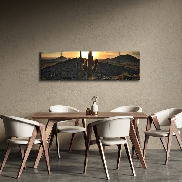 Obraz - kaktusy ve slunci (170x50 cm)