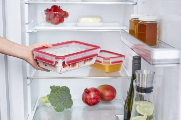 Tefal - Dóza na potraviny 0,85 l MSEAL GLASS červená/sklo