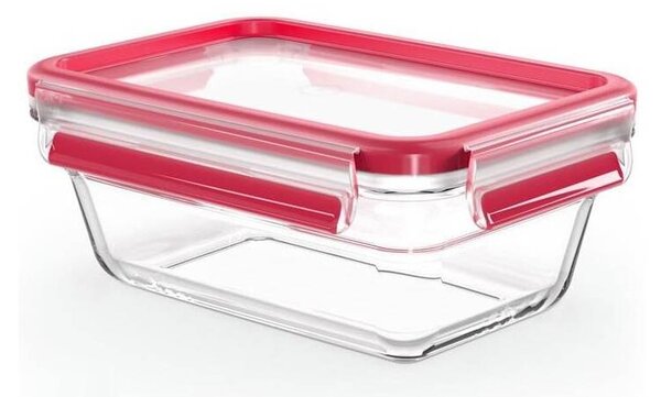 Tefal - Dóza na potraviny 0,85 l MSEAL GLASS červená/sklo