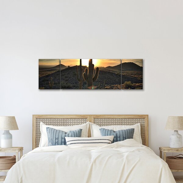 Obraz - kaktusy ve slunci (170x50 cm)