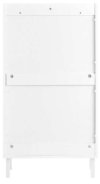 SoBuy FSR177-W Vyklápěcí botník se 2 dvířky Botník Úzký botník Bílá 50x90x19 cm