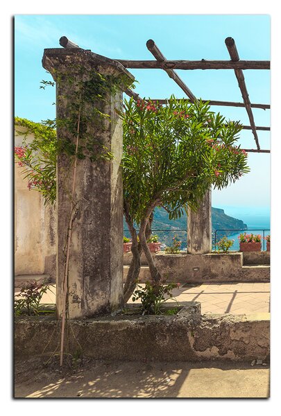 Obraz na plátně - Starověká zahrada na mořském pobřeží - obdélník 7249A (60x40 cm)