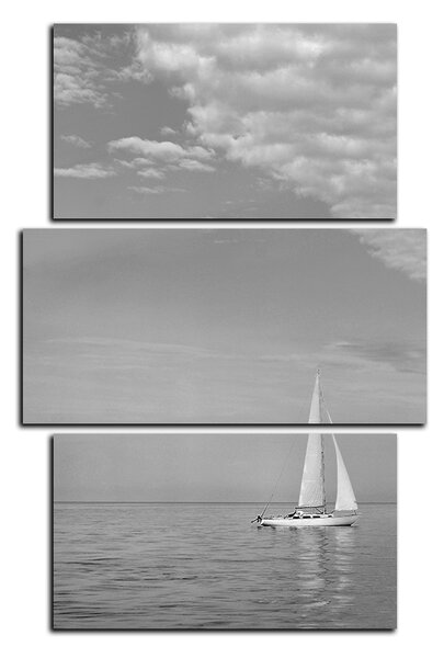 Obraz na plátně - Plachetnice na moři - obdélník 7248QC (90x60 cm)