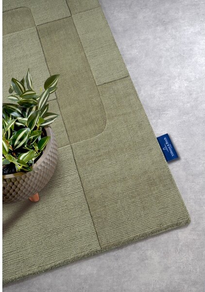 Zelený ručně tkaný vlněný běhoun 80x250 cm Charlotte – Villeroy&Boch