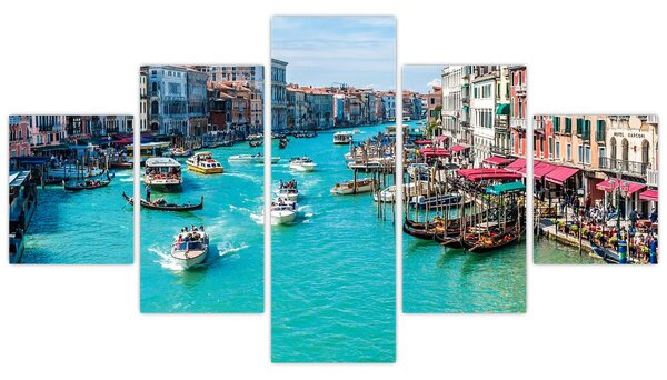Obraz - Canal Grande, Benátky, Itálie (125x70 cm)