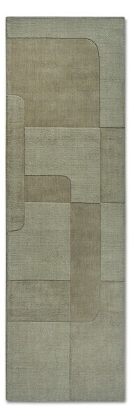 Zelený ručně tkaný vlněný běhoun 80x250 cm Charlotte – Villeroy&Boch