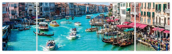 Obraz - Canal Grande, Benátky, Itálie (170x50 cm)