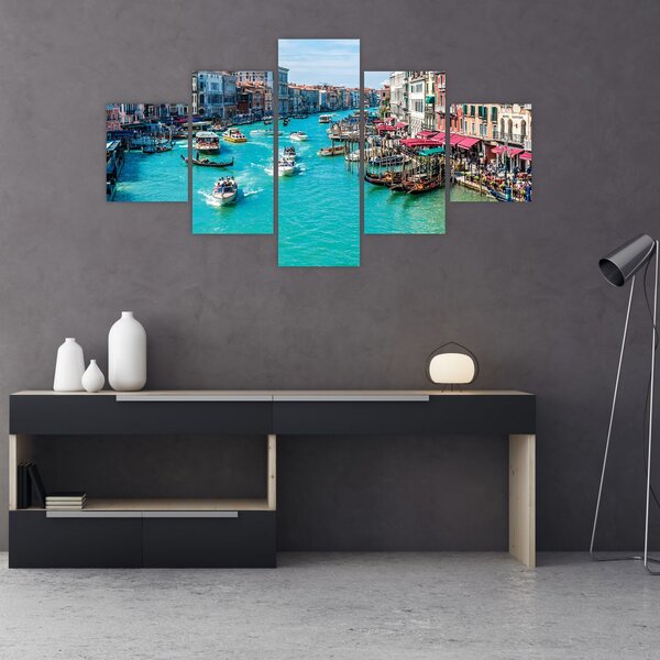 Obraz - Canal Grande, Benátky, Itálie (125x70 cm)
