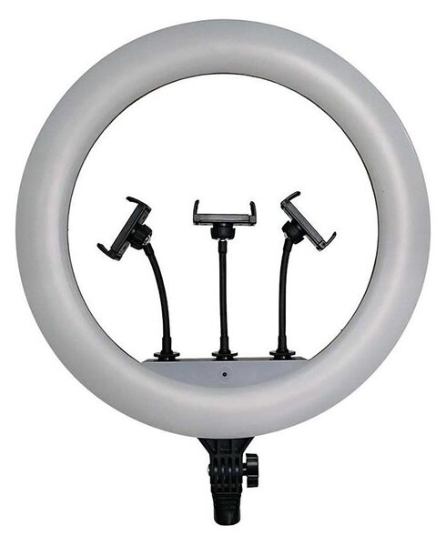 LED Stmívatelná lampa se stojanem a držákem pro vlogování LED/55W/230V