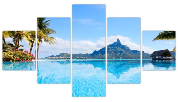 Obraz - Bora-Bora, Francouzská Polynésie (125x70 cm)