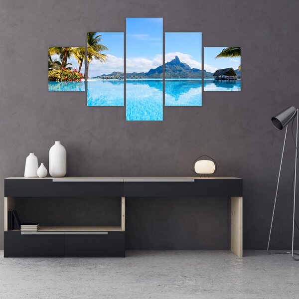 Obraz - Bora-Bora, Francouzská Polynésie (125x70 cm)