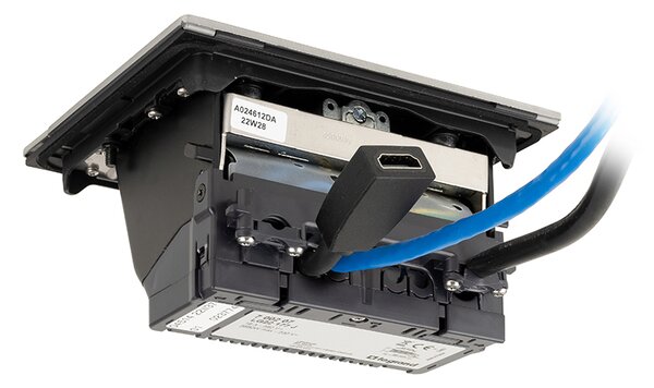 LEGRAND PopUp, 1x 230V, 1x RJ45, 1x HDMI, elektrická zásuvka, 492635 eloxovaný hliník