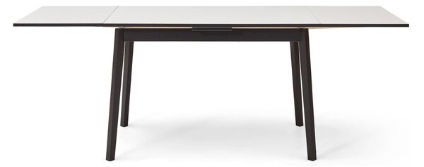 Černo-bílý rozkládací jídelní stůl v dubovém dekoru Hammel Single, 120 x 80 cm
