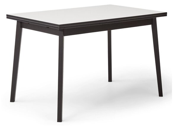 Černo-bílý rozkládací jídelní stůl v dubovém dekoru Hammel Single, 120 x 80 cm
