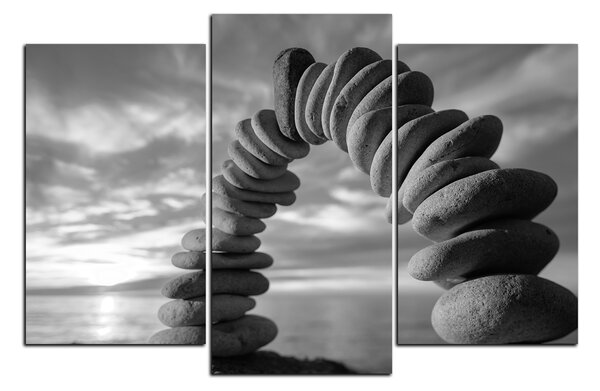 Obraz na plátně - Oblouk oblázků 1204QC (90x60 cm)