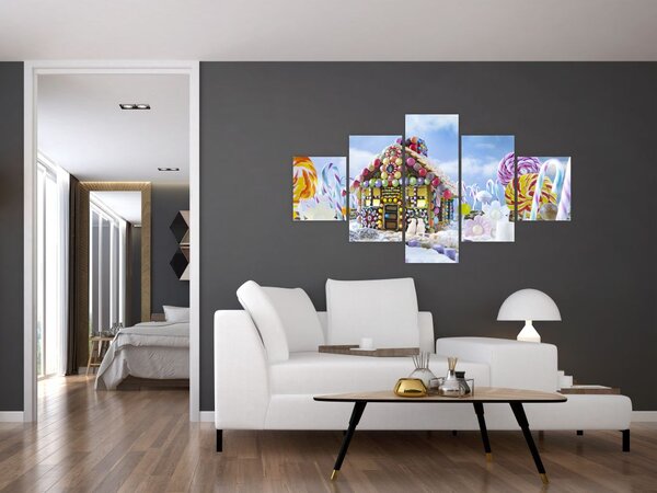 Obraz - Perníková chaloupka (125x70 cm)