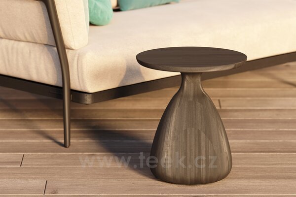 Manutti Teakový stoleček Tsuki, Manutti, kulatý dia 40 x V 45 cm, teak