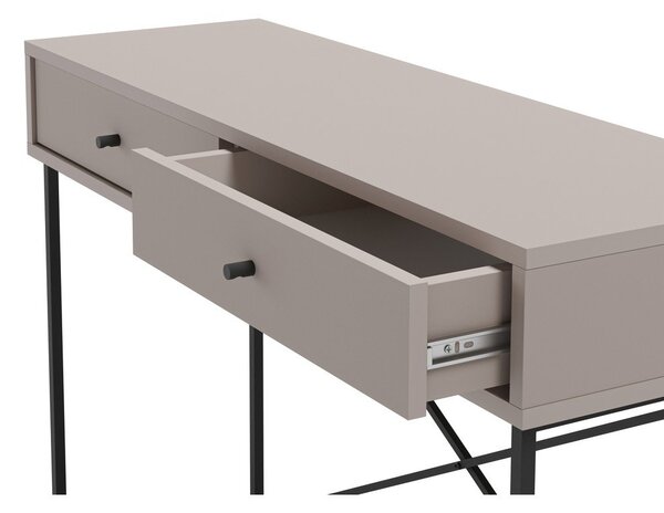 Šedobéžový konzolový stolek 35x110 cm Titan – Marckeric