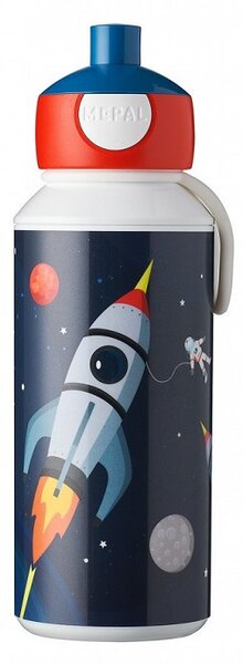 Dětská láhev na vodu s pítkem Campus, 400ml, Mepal, vesmír