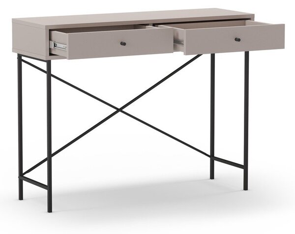 Šedobéžový konzolový stolek 35x110 cm Titan – Marckeric