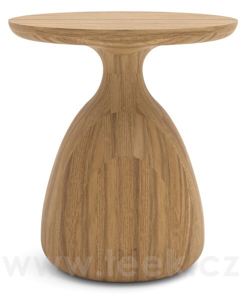 Manutti Teakový stoleček Tsuki, Manutti, kulatý dia 40 x V 45 cm, teak